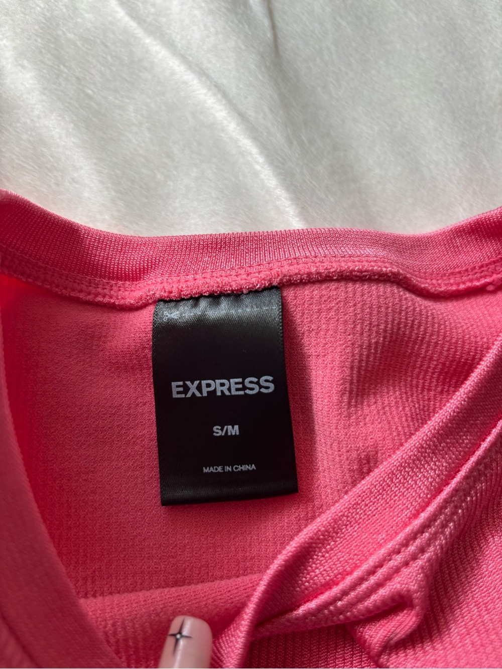 Express Coral pink Ribbed Tank - Picture 5 of 11